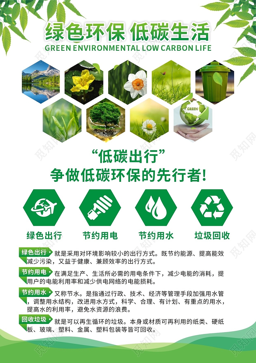 綠色簡(jiǎn)約環(huán)保生活 低碳出行與環(huán)保咨詢(xún)服務(wù)